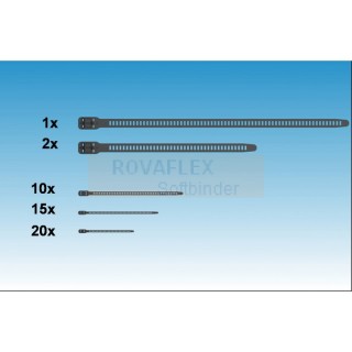 GrößenMix (L) ROVAFLEX Softbinder schwarz Doppelbindung