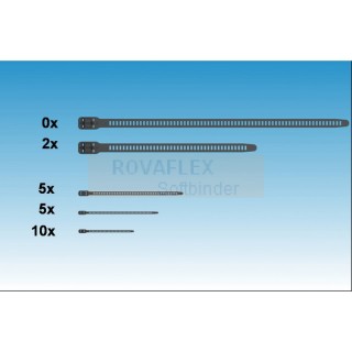 GrößenMix (M) ROVAFLEX Softbinder schwarz Doppelbindung